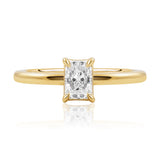 Yellow Gold 0.50ct Radiant Cut EVS2 Claw Set Diamond Ring from LeGassick Jewellery, Gold Coast, Australia.