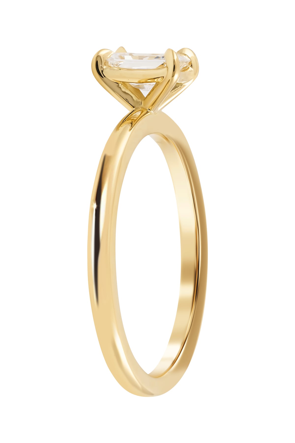 Yellow Gold 0.50ct Radiant Cut EVS2 Claw Set Diamond Ring from LeGassick Jewellery, Gold Coast, Australia.