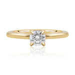 Yellow Gold 0.50ct Round Cut FSI1 Claw Set Diamond Ring from LeGassick Jewellery, Gold Coast, Australia.