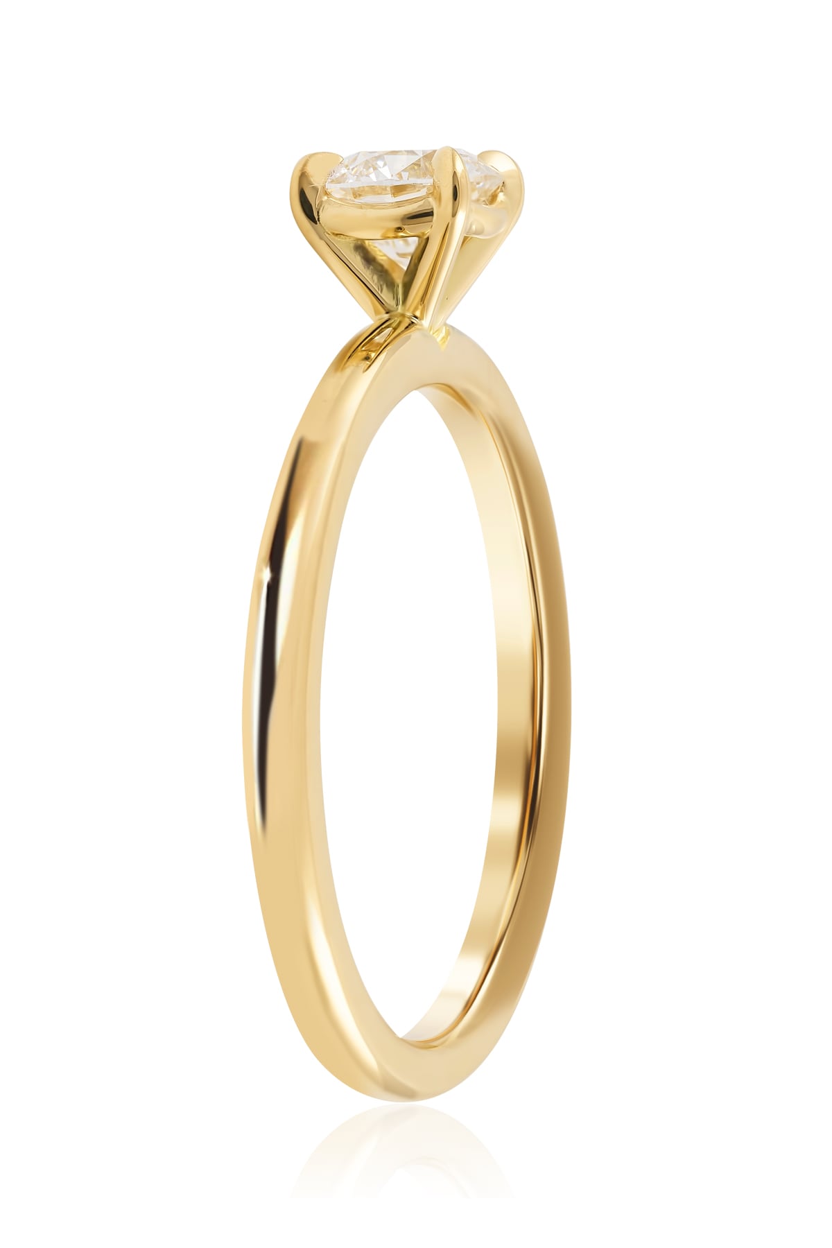 Yellow Gold 0.50ct Round Cut FSI1 Claw Set Diamond Ring from LeGassick Jewellery, Gold Coast, Australia.