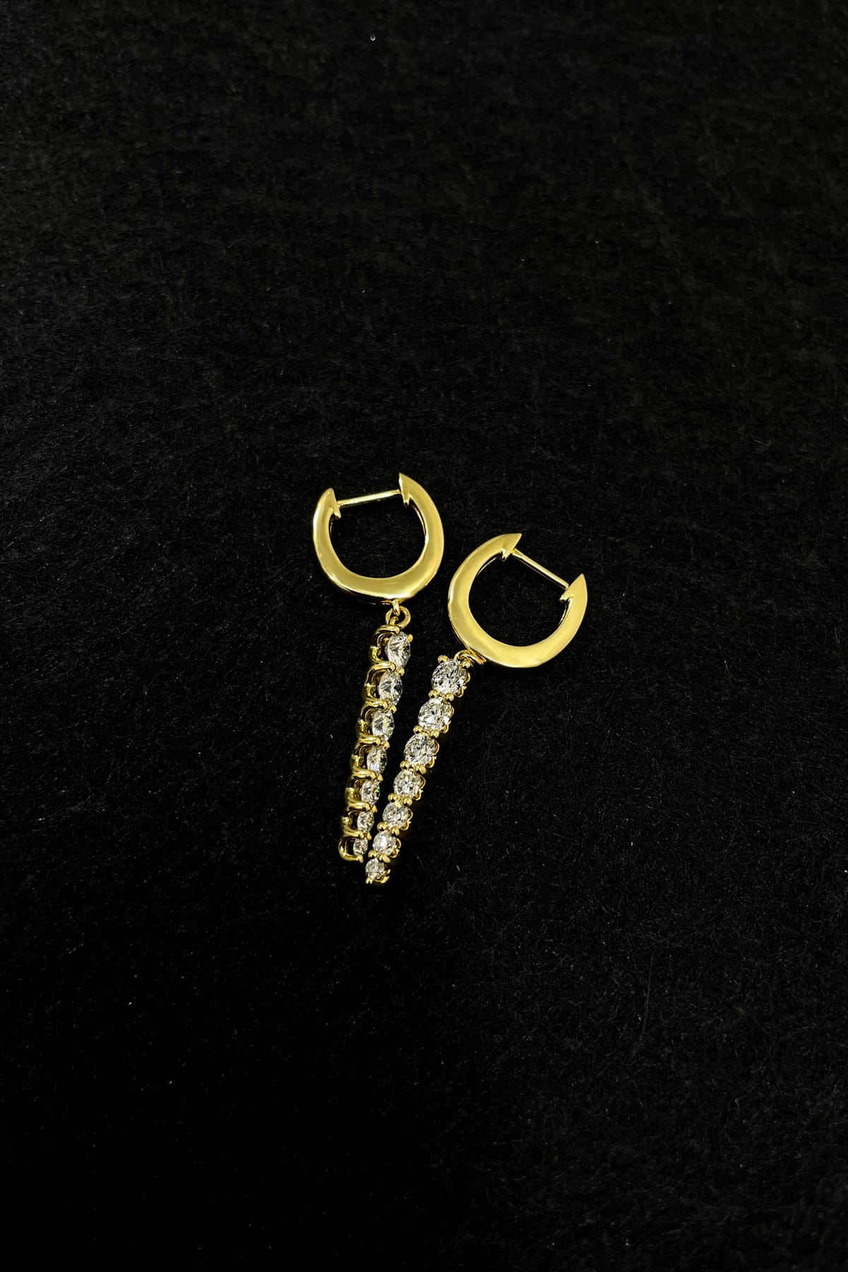 18 Carat Yellow Gold Identity Drop Earrings available at LeGassick Diamonds and Jewellery Gold Coast, Australia.