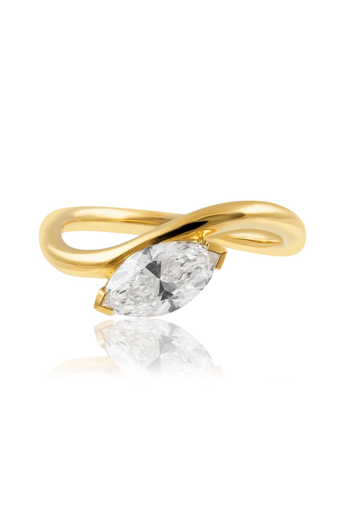 18ct Yellow Gold Marquise Diamond Set Ring available from LeGassick Fine Jewellery, Gold Coast, Australia. Showrooms at Pacific Fair and Runaway Bay Centre.