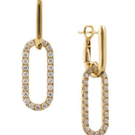 Yellow Gold Oval Style Drop Diamond Earrings from LeGassick Jewellery, Gold Coast, Australia.