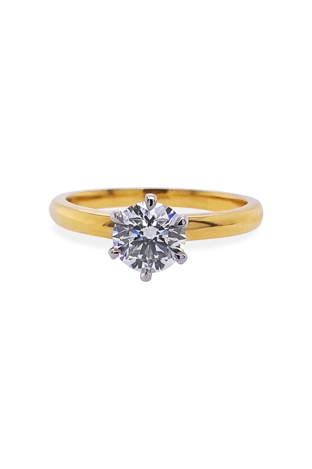 18 Carat Gold 6 Claw Diamond 0.70ct Solitaire Engagement Ring available at LeGassick Diamonds and Jewellery Gold Coast, Australia.
