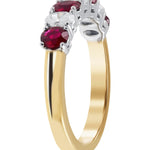 Oval Ruby and Diamond Ring In 18 CaratYellow & White Gold available from LeGassick Fine Jewellery, Gold Coast, Australia. Showrooms at Pacific Fair and Runaway Bay Centre.