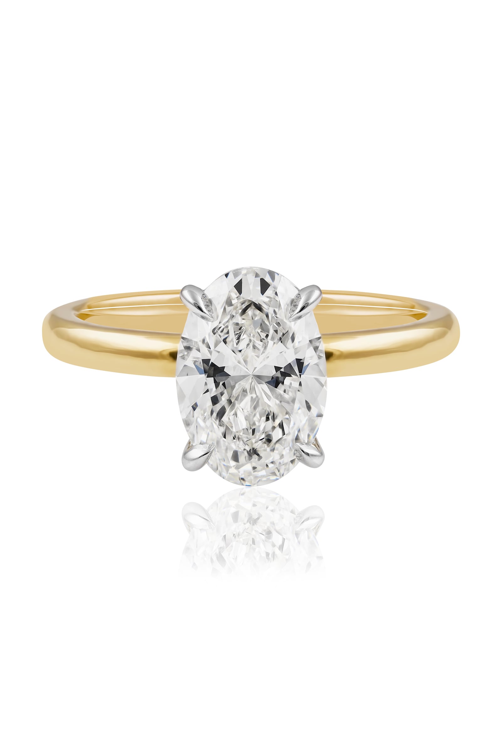 The Elizabeth Ring… 2.00 Carat Oval 4 Claw Solitaire Lab Created Diamond Ring. Part of The Madison Collection and exclusive to LeGassick Jewellery.