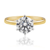 The Grace Ring… 2.00 Carat Round Brilliant Cut Lab Created Diamond Solitaire Ring. Part of The Madison Collection and exclusive to LeGassick Jewellery.