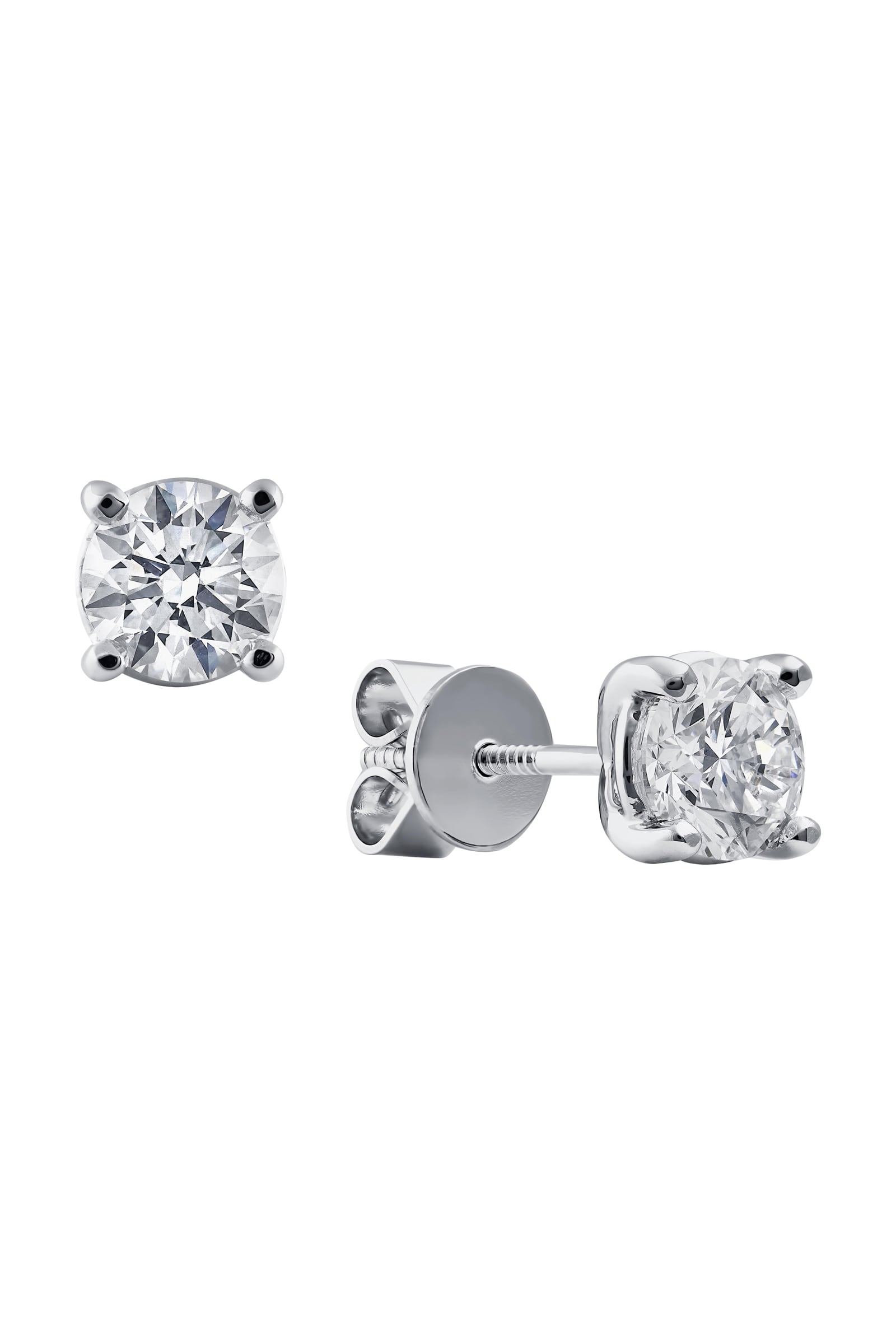 The Lauren Diamond Studs… 2 Carat Lab Created Diamond Stud Earrings In White Gold. Part of The Madison Collection and exclusive to LeGassick Jewellery.