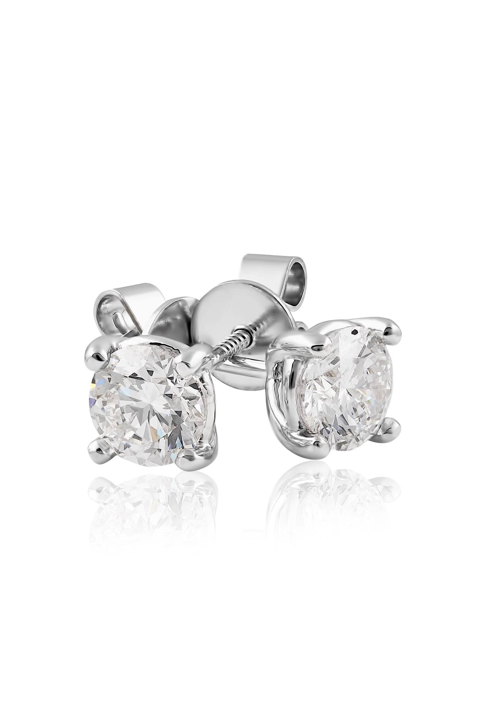 The Lauren Diamond Studs… 2 Carat Lab Created Diamond Stud Earrings In White Gold. Part of The Madison Collection and exclusive to LeGassick Jewellery.