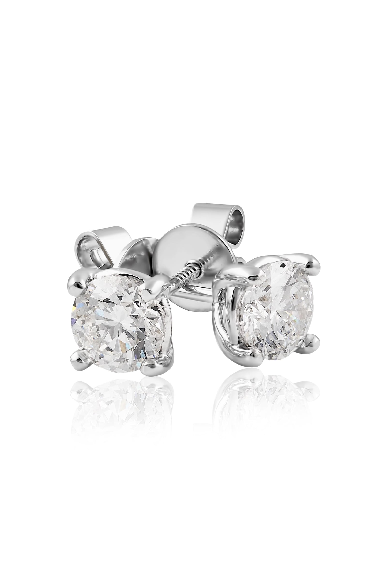 The Lauren Diamond Studs… 2 Carat Lab Created Diamond Stud Earrings In White Gold. Part of The Madison Collection and exclusive to LeGassick Jewellery.