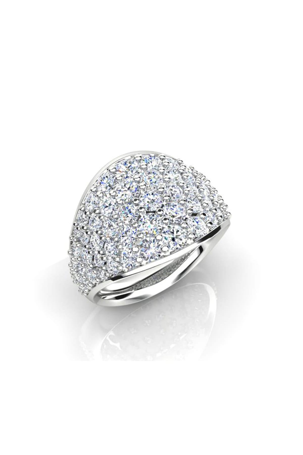 18 Carat White Gold Pave Set Diamond Ring available at LeGassick Diamonds and Jewellery Gold Coast, Australia.