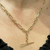 3+1 Handmade Cable 6.0mm with T-Bar Chain 50cm In 9 Carat Yellow Gold available from LeGassick Fine Jewellery, Gold Coast, Australia. Showrooms at Pacific Fair and Runaway Bay Centre.