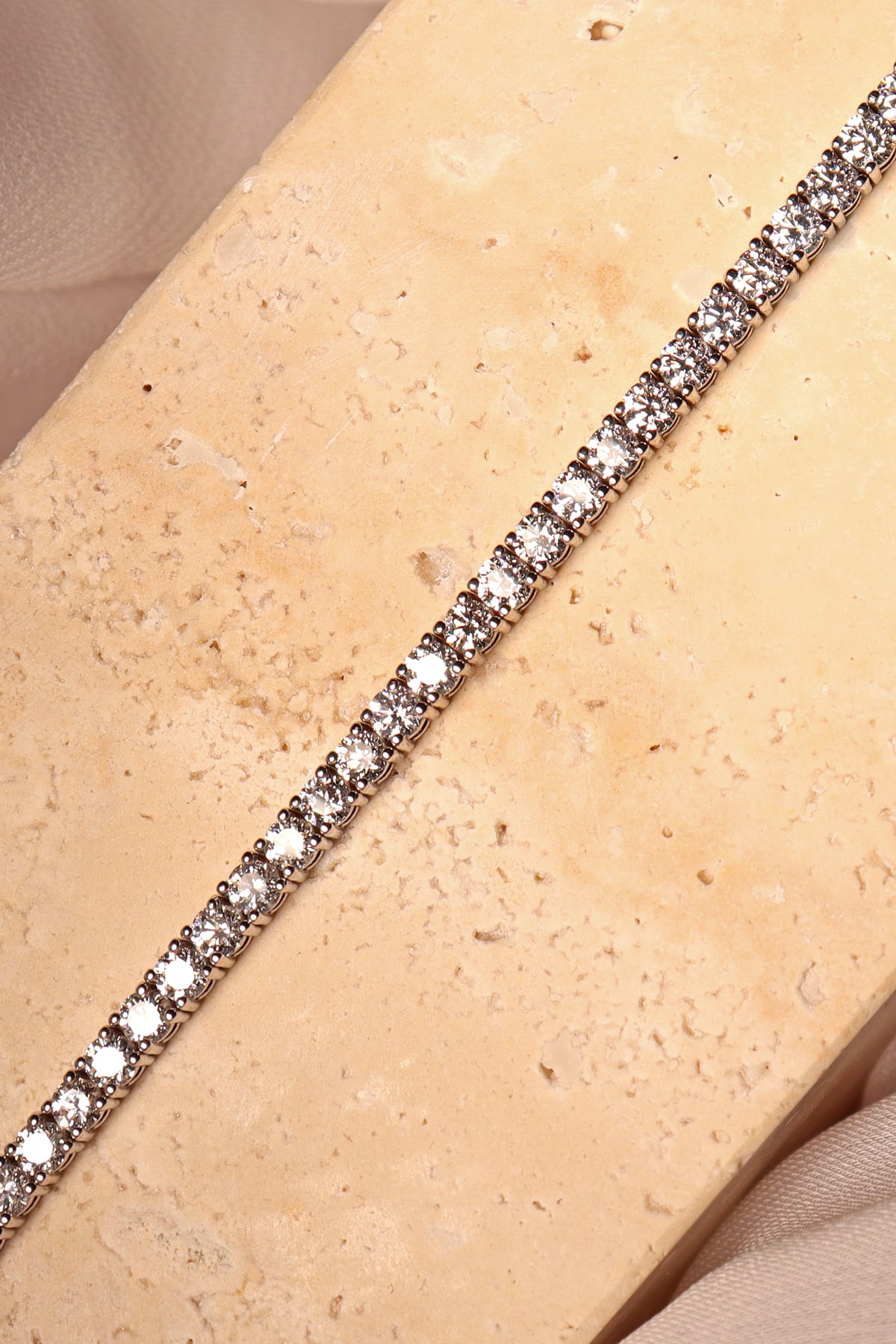 5 Carat Claw Set Diamond Tennis Bracelet in 18ct White Gold LeGassick Jewellery Gold Coast, Australia.