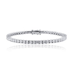 5 Carat Claw Set Diamond Tennis Bracelet in 18ct White Gold LeGassick Jewellery Gold Coast, Australia.