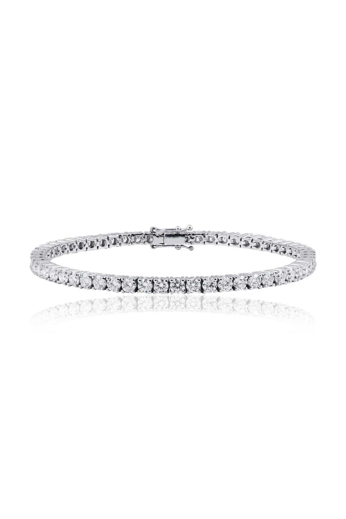 5 Carat Claw Set Diamond Tennis Bracelet in 18ct White Gold LeGassick Jewellery Gold Coast, Australia.