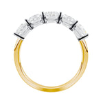 5 Stone Oval Diamond Eternity Ring in 18k Yellow & White Gold from LeGassick Jewellery Gold Coast, Australia.