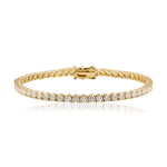 Carrie Tennis Bracelet... 5.45 Carat Lab Diamond Tennis Bracelet In Yellow Gold. Part of The Madison Collection and exclusive to LeGassick.