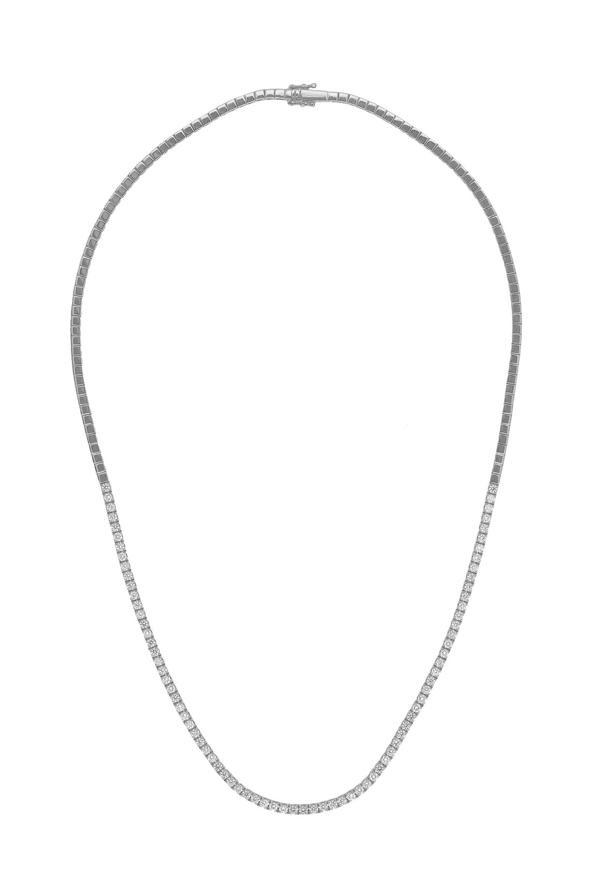 2.80 Carat Diamond Tennis Necklace in 9 Carat White Gold from LeGassick Jewellery, Gold Coast, Australia.