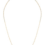 Yellow Gold 45cm Solid Long Open Oval Hammered Paperclip Style Chain from LeGassick Jewellery, Gold Coast, Australia.