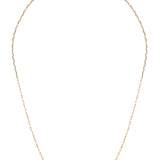 Yellow Gold 45cm Solid Long Open Oval Hammered Paperclip Style Chain from LeGassick Jewellery, Gold Coast, Australia.
