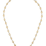 Yellow Gold Alternating Chain with Smooth Diamond Shapes Necklet from LeGassick Jewellery, Gold Coast, Australia.