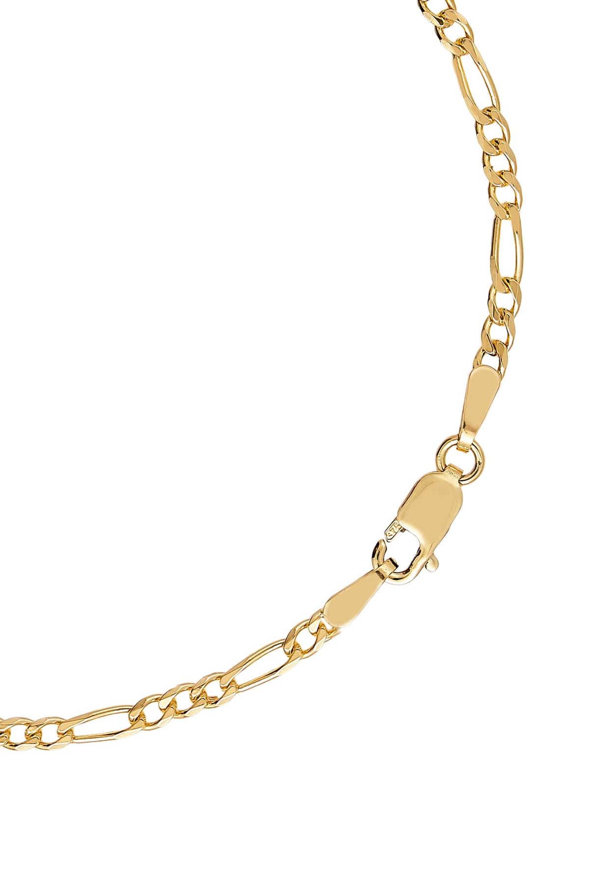 Bevelled Diamond Cut Figaro Bracelet 19cm In 9 Carat Yellow Gold available from LeGassick Fine Jewellery, Gold Coast, Australia. Showrooms at Pacific Fair and Runaway Bay Centre.