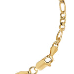 Bevelled Diamond Cut Figaro Bracelet In 9 Carat Yellow Gold available from LeGassick Fine Jewellery, Gold Coast, Australia. Showrooms at Pacific Fair and Runaway Bay Centre.