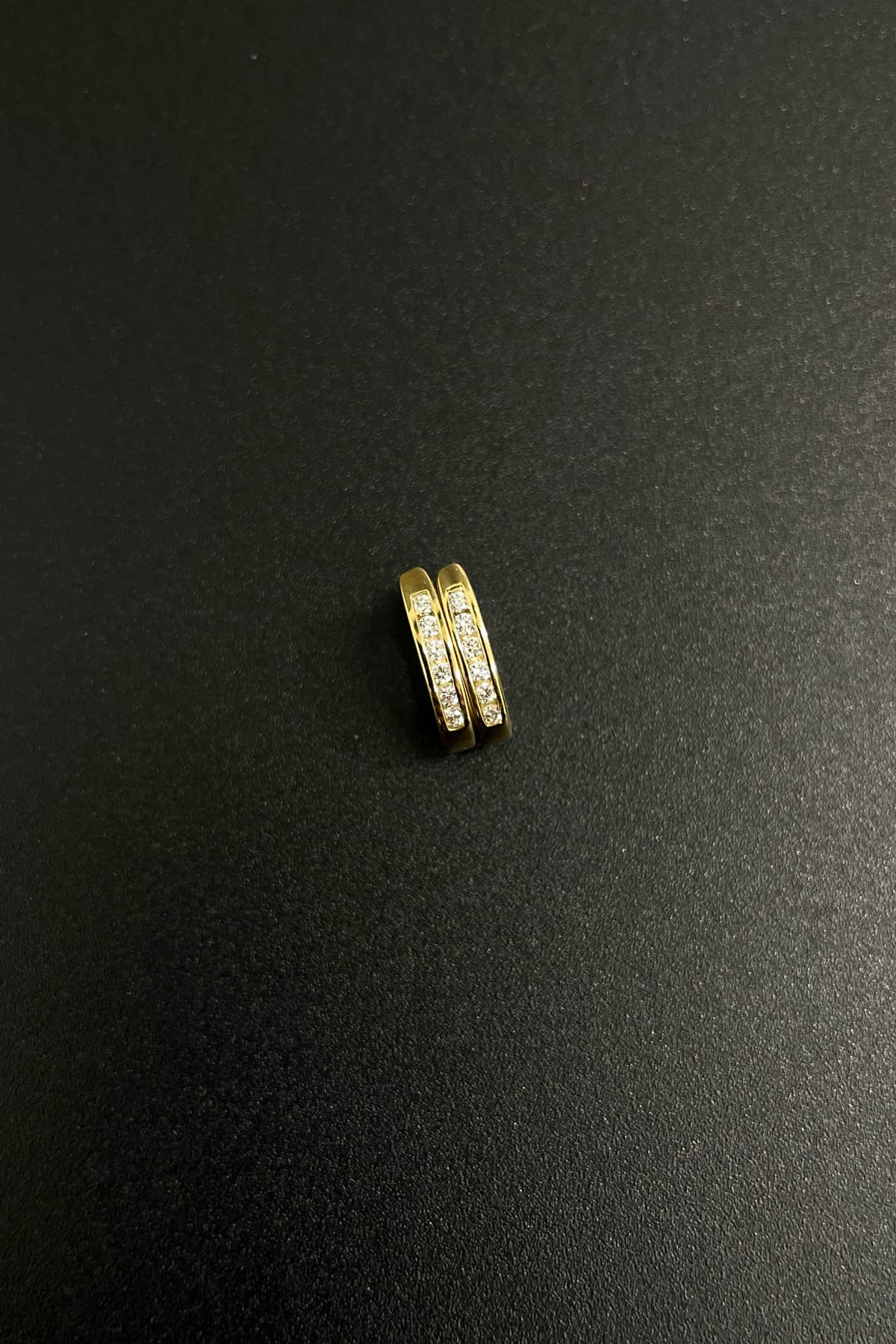 9ct Yellow Gold Diamond Set Oval Hoop Earrings at LeGassick Diamonds & Jewellery.