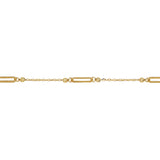 Fancy Cable with Paperclip Link Bracelet In 9 Carat Yellow Gold available from LeGassick Fine Jewellery, Gold Coast, Australia. Showrooms at Pacific Fair and Runaway Bay Centre.