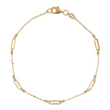 Fancy Cable with Paperclip Link Bracelet In 9 Carat Yellow Gold available from LeGassick Fine Jewellery, Gold Coast, Australia. Showrooms at Pacific Fair and Runaway Bay Centre.