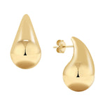 Jumbo Large Teardrop Stud Earrings In 9 Carat Yellow Gold available from LeGassick Fine Jewellery, Gold Coast, Australia. Showrooms at Pacific Fair and Runaway Bay Centre.