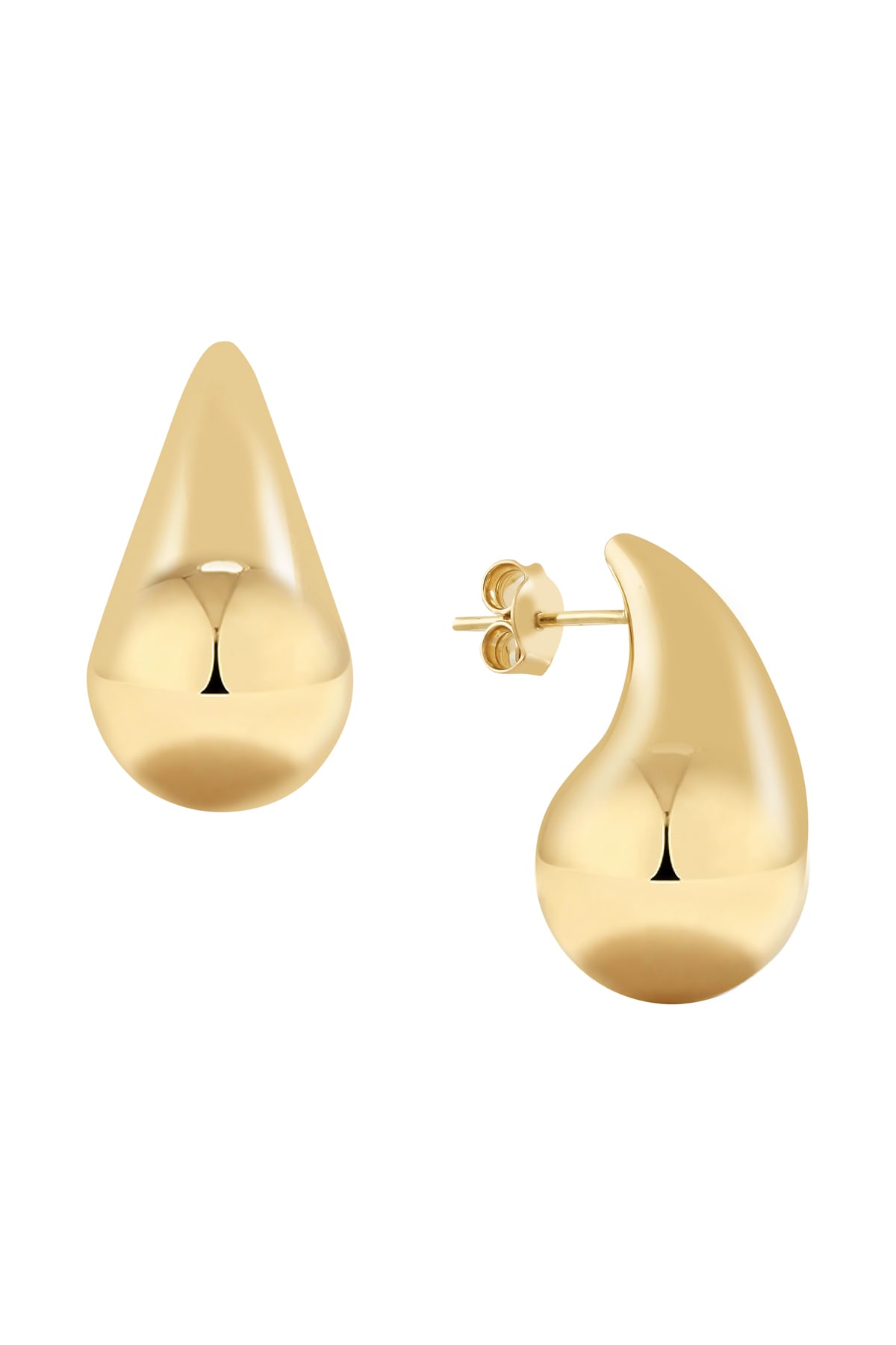 Jumbo Large Teardrop Stud Earrings In 9 Carat Yellow Gold available from LeGassick Fine Jewellery, Gold Coast, Australia. Showrooms at Pacific Fair and Runaway Bay Centre.