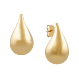 Yellow Gold Medium Teardrop Stud Earrings from LeGassick Jewellery, Gold Coast, Australia.