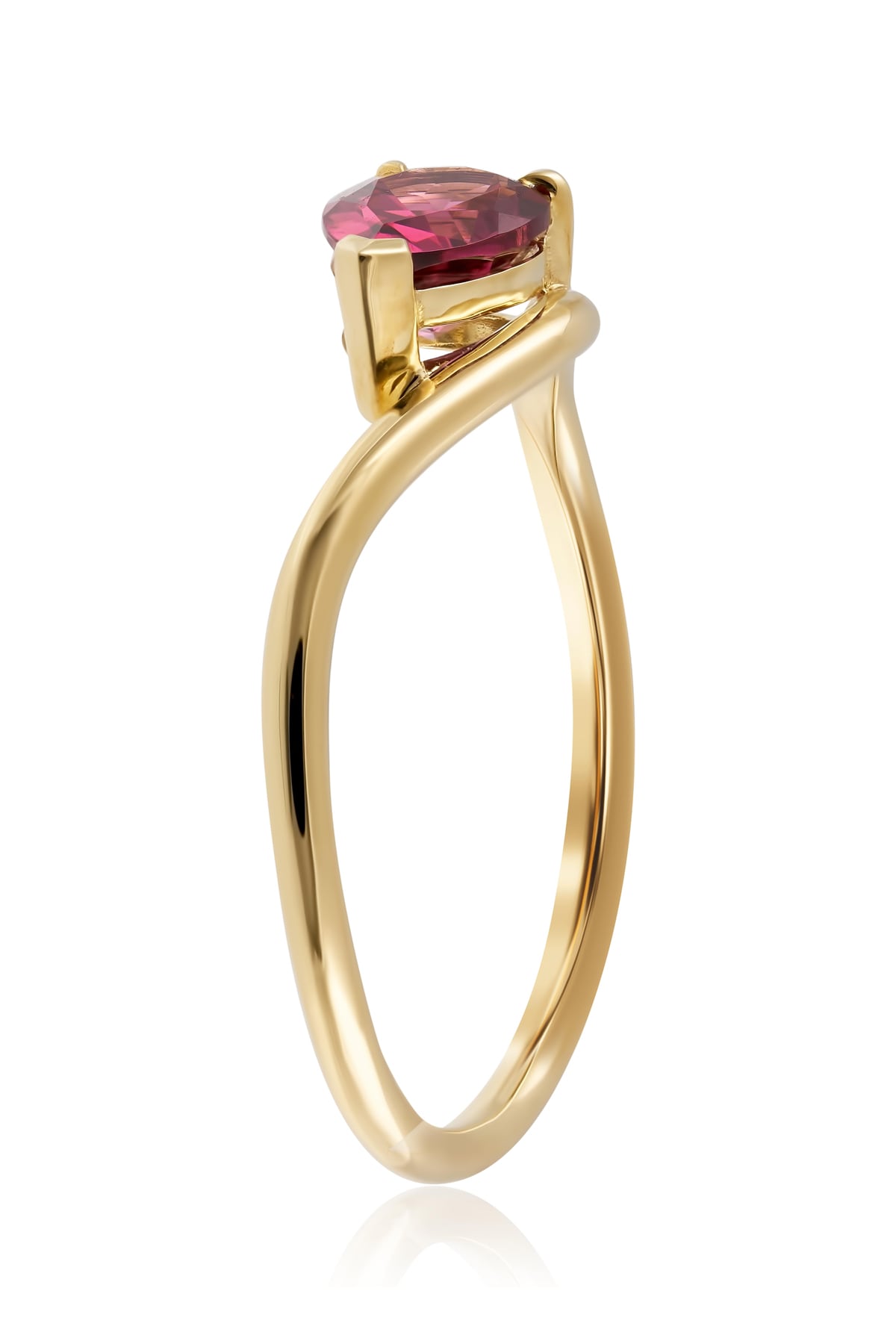 Rhodolite Garnet Pear Cut Dress Ring In 9 Carat Yellow Gold available from LeGassick Fine Jewellery, Gold Coast, Australia. Showrooms at Pacific Fair and Runaway Bay Centre.