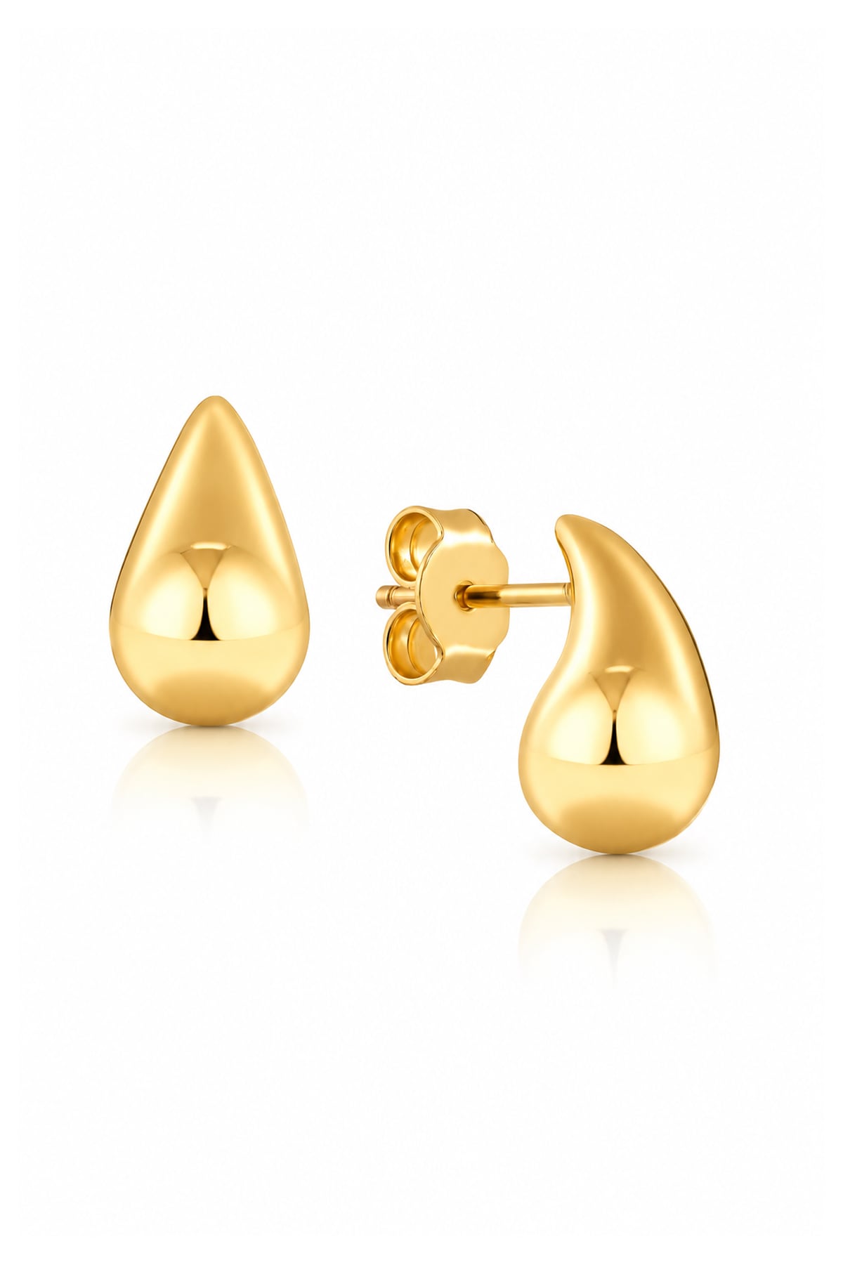 Small Teardrop Stud Earrings In 9 Carat Yellow Gold available from LeGassick Fine Jewellery, Gold Coast, Australia. Showrooms at Pacific Fair and Runaway Bay Centre.