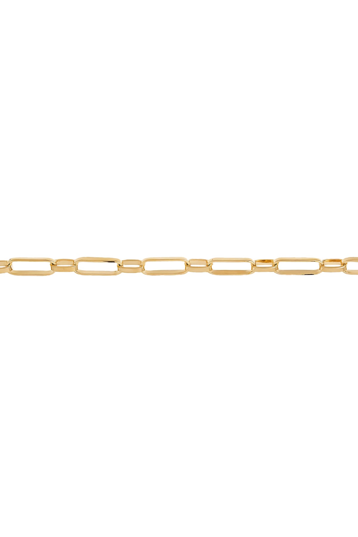 Solid Small Paper Clip 1+1 Style 50cm Chain 10.9g In 9 Carat Yellow Gold available from LeGassick Fine Jewellery, Gold Coast, Australia. Showrooms at Pacific Fair and Runaway Bay Centre.