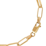 Solid Squared Paperclip Link Bracelet In 9 Carat Yellow Gold available from LeGassick Fine Jewellery, Gold Coast, Australia. Showrooms at Pacific Fair and Runaway Bay Centre.