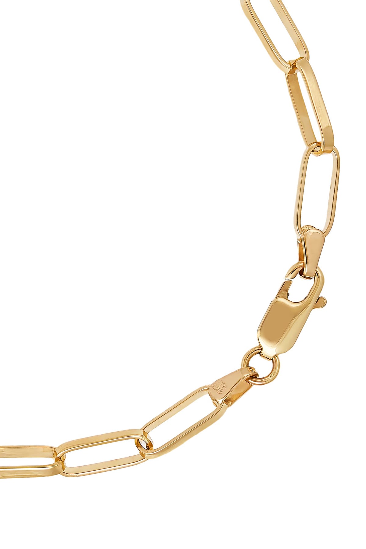 Solid Squared Paperclip Link Bracelet In 9 Carat Yellow Gold available from LeGassick Fine Jewellery, Gold Coast, Australia. Showrooms at Pacific Fair and Runaway Bay Centre.