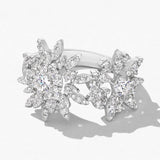 Aerial Double Sunburst Ring from Hearts On Fire at LeGassick