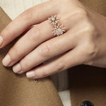 Aerial Double Sunburst Ring from Hearts On Fire at LeGassick