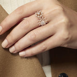 Aerial Double Sunburst Ring from Hearts On Fire at LeGassick