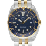 Adina Amphibian Automatic Dive Watch In Blue & Gold available from LeGassick Fine Jewellery.