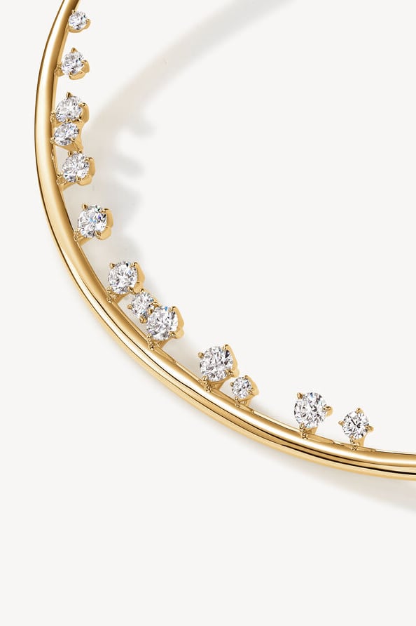 Barre Floating Diamond Choker from Hearts On Fire available exclusively to LeGassick Jewellery Gold Coast, Australia.