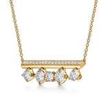 Barre Floating Diamond Pave Pendant Necklace from Hearts On Fire from LeGassick Jewellery Gold Coast, Australia.