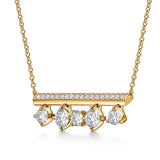 Barre Floating Diamond Pave Pendant Necklace from Hearts On Fire from LeGassick Jewellery Gold Coast, Australia.