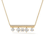 Barre Floating Diamond Pave Pendant Necklace from Hearts On Fire from LeGassick Jewellery Gold Coast, Australia.