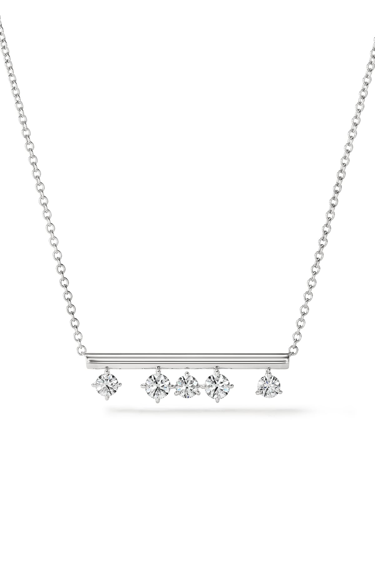 Hearts On Fire Barre Floating Diamond Pave Pendant Necklace from LeGassick Jewellery, Gold Coast, Australia.