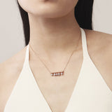 Barre Floating Diamond Pave Pendant Necklace from Hearts On Fire