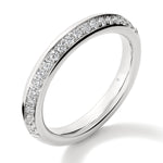 Barre Pave Band in White Gold from Hearts On Fire from LeGassick Jewellery Gold Coast, Australia.