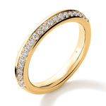 Barre Pave Band in Yellow Gold from Hearts On Fire from LeGassick Jewellery Gold Coast, Australia.